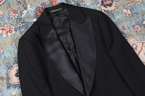 Black Wool Suit – Black lapel suits – Inspired by Classic Men’s Tuxedo Suits Plus Size